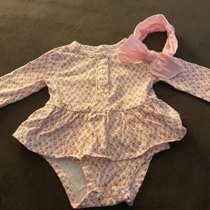 Carters baby girl long sleeved onesie